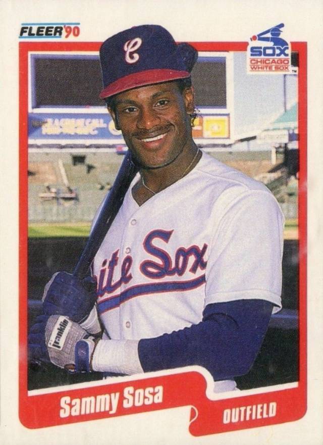 1990 Fleer Sammy Sosa #548 Baseball Card