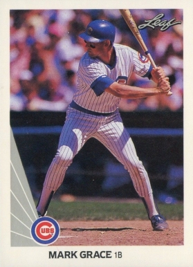 1990 Leaf Mark Grace #137 Baseball Card