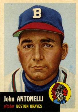 1953 Topps John Antonelli #106 Baseball Card