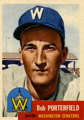 1953 Topps Bob Porterfield #108 Baseball Card