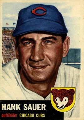 1953 Topps Hank Sauer #111 Baseball Card