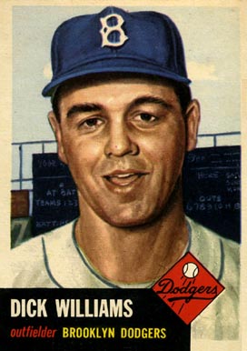 1953 Topps Dick Williams #125 Baseball Card