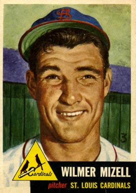 1953 Topps Wilmer Mizell #128 Baseball Card