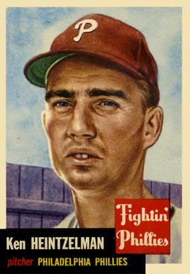 1953 Topps Ken Heintzelman #136 Baseball Card