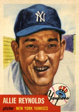 1953 Topps Allie Reynolds #141 Baseball Card