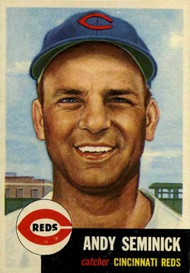 1953 Topps Andy Seminick #153 Baseball Card