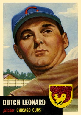 1953 Topps Dutch Leonard #155 Baseball Card