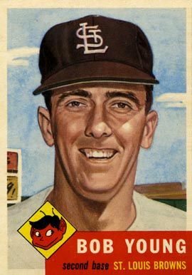 1953 Topps Bob Young #160 Baseball Card