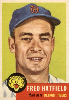 1953 Topps Fred Hatfield #163 Baseball Card