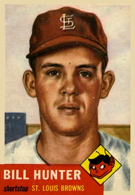 1953 Topps Bill Hunter #166 Baseball Card