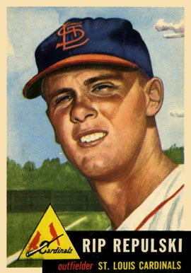 1953 Topps Rip Repulski #172 Baseball Card