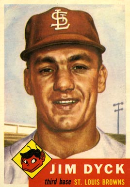 1953 Topps Jim Dyck #177 Baseball Card