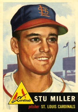 1953 Topps Stu Miller #183 Baseball Card