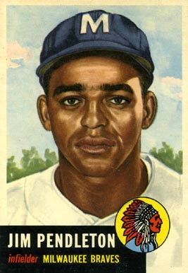 1953 Topps Jim Pendleton #185 Baseball Card