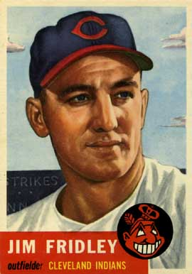 1953 Topps Jim Fridley #187 Baseball Card