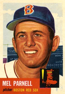 1953 Topps Mel Parnell #19 Baseball Card
