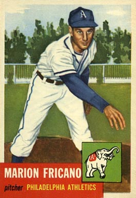 1953 Topps Marion Fricano #199 Baseball Card