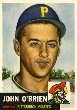 1953 Topps John O'Brien #223 Baseball Card