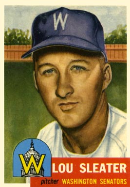 1953 Topps Lou Sleater #224 Baseball Card