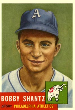1953 Topps Bobby Shantz #225 Baseball Card