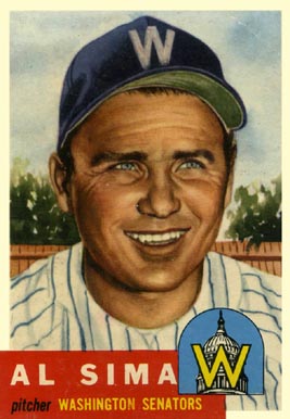 1953 Topps Al Sima #241 Baseball Card