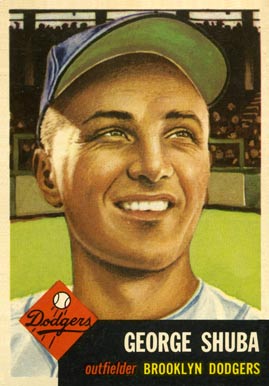 1953 Topps George Shuba #34 Baseball Card