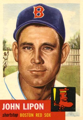 1953 Topps John Lipon #40 Baseball Card
