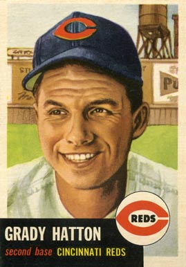 1953 Topps Grady Hatton #45 Baseball Card