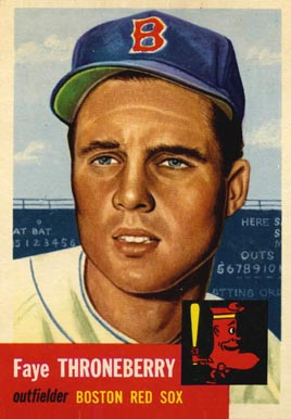1953 Topps Faye Throneberry #49 Baseball Card
