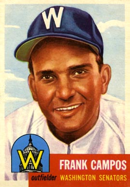 1953 Topps Frank Campos #51 Baseball Card
