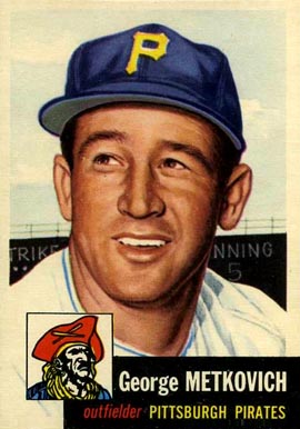 1953 Topps George Metkovich #58 Baseball Card