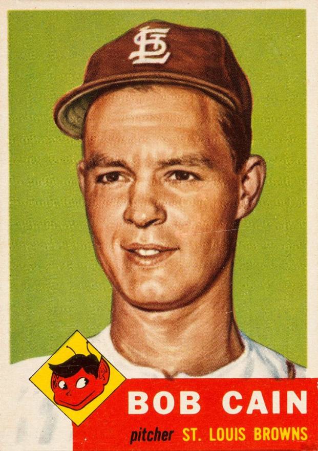 1953 Topps Bob Cain #266 Baseball Card