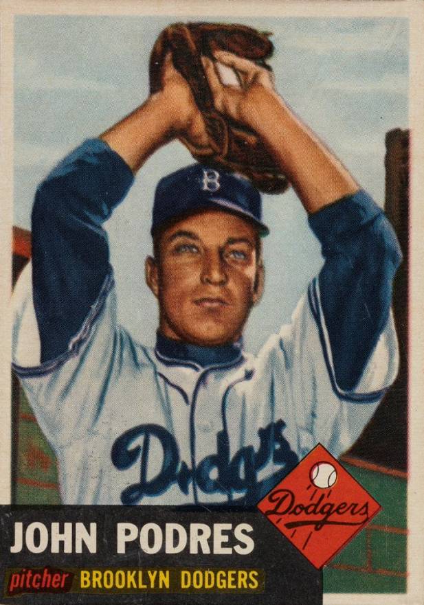 1953 Topps Johnny Podres #263 Baseball Card