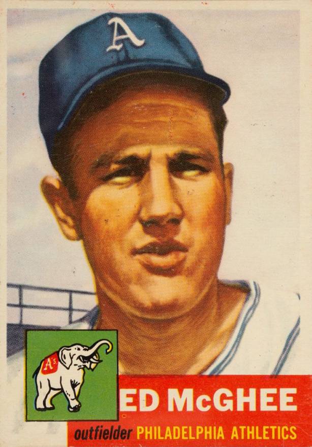 1953 Topps Ed McGhee #195 Baseball Card