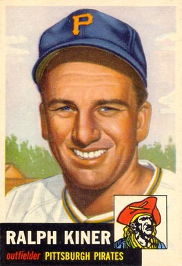 1953 Topps Ralph Kiner #191 Baseball Card