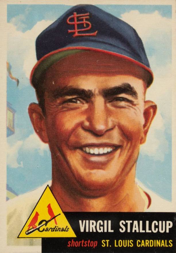 1953 Topps Virgil Stallcup #180 Baseball Card