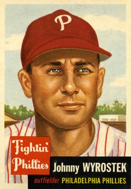 1953 Topps Johnny Wyrostek #79 Baseball Card