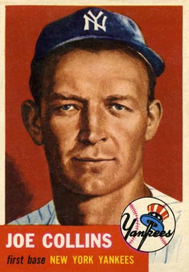 1953 Topps Joe Collins #9 Baseball Card