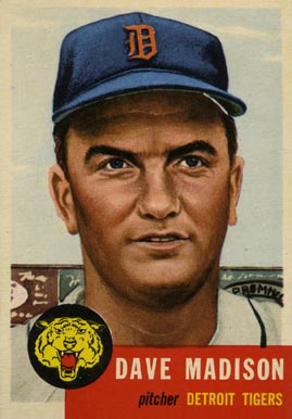 1953 Topps Dave Madison #99 Baseball Card