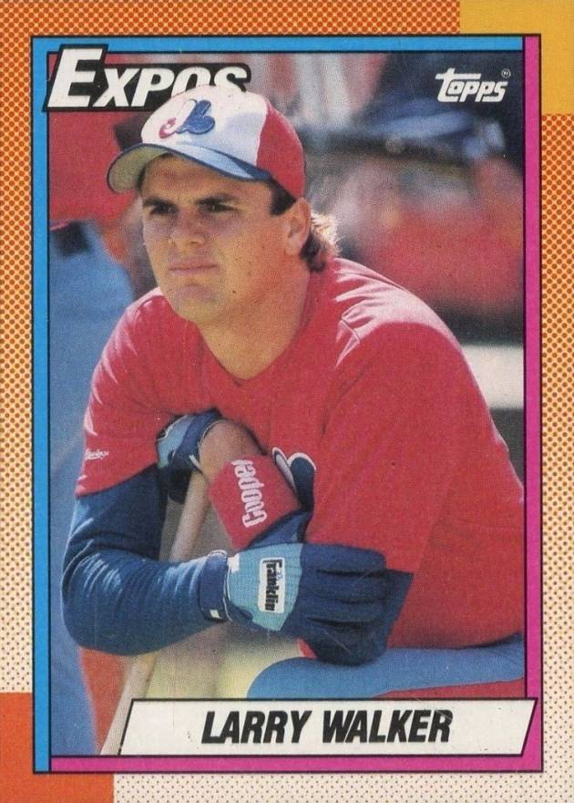 1990 Topps Larry Walker #757 Baseball Card