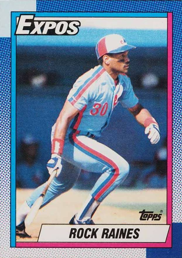 1990 Topps Tim Raines #180 Baseball Card