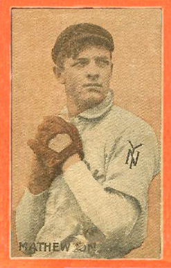 1910 Orange Borders Christy Mathewson # Baseball Card