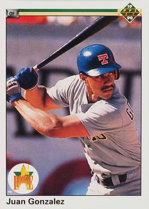 1990 Upper Deck Juan Gonzalez #72 Baseball Card