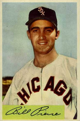 1954 Bowman Bill Pierce #102 Baseball Card