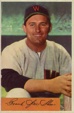 1954 Bowman Frank Shea #104 Baseball Card