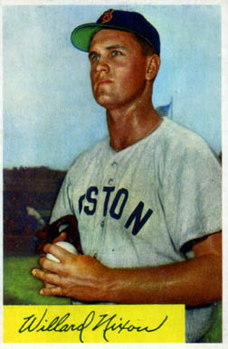 1954 Bowman Willard Nixon #114 Baseball Card