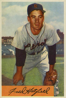 1954 Bowman Fred Hatfield #119 Baseball Card