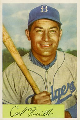 1954 Bowman Carl Furillo #122 Baseball Card