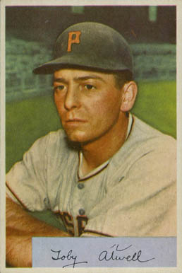 1954 Bowman Toby Atwell #123 Baseball Card