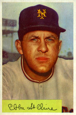 1954 Bowman Ebba St. Claire #128 Baseball Card